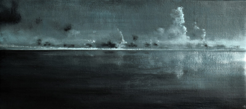 John O'Grady Art - From Dark into Light VII | atmospheric Irish seascape