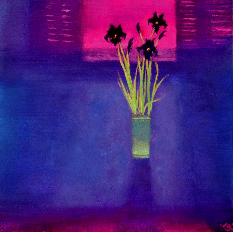 JohnOGradyArt-Wild-Irises-by-the-Window