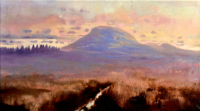 John O Grady Art - Land Marks IV | soft morning on the Irish bog