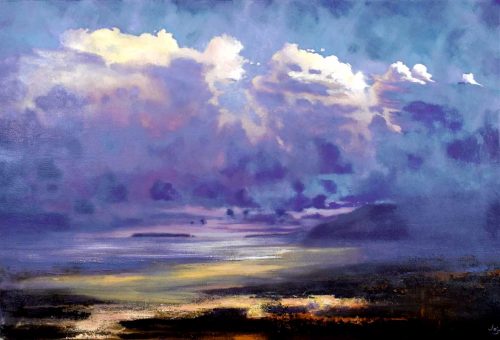 John O Grady Art - Low Tide | Sunset at low tide in the West of Ireland