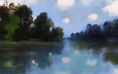 Clouds in the Ouvèze River