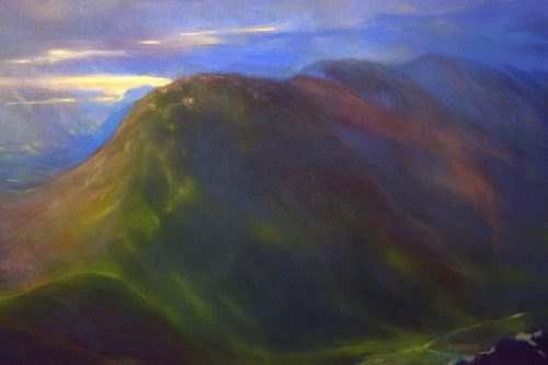 Detail3 of mountains in Irish landscape